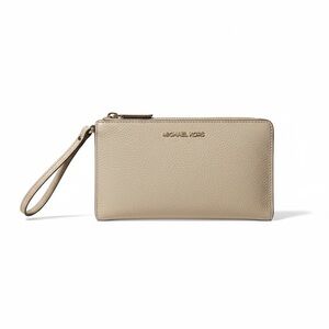Michael Kors Taupe Wristlet Clutch